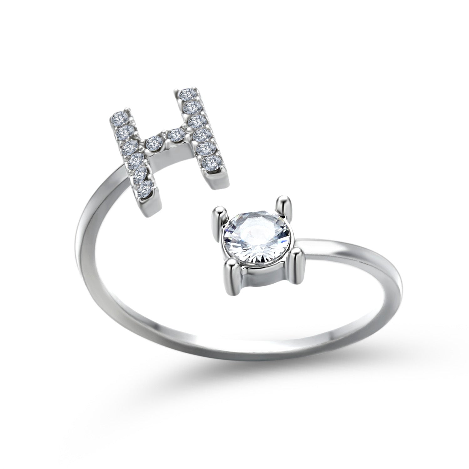 New Design Adjustable 26 Initial Letter Ring Fashion Jewelry For Women Simple Elegant Jewelry New Design Adjustable 26 Initial Letter Ring Fashion Jewelry For Women Simple Elegant Jewelry